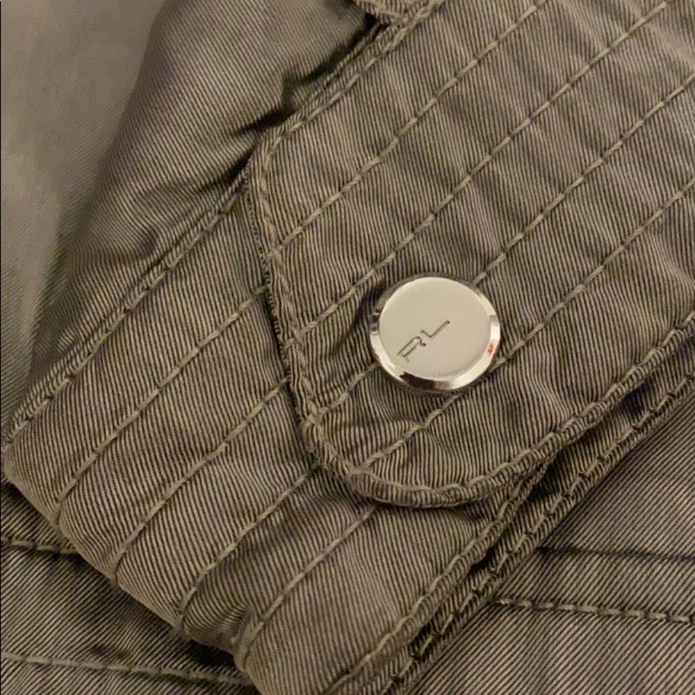 RALPH LAUREN BLACK LABEL/ SILVER BOMBER JACKET - Picture 7 of 8